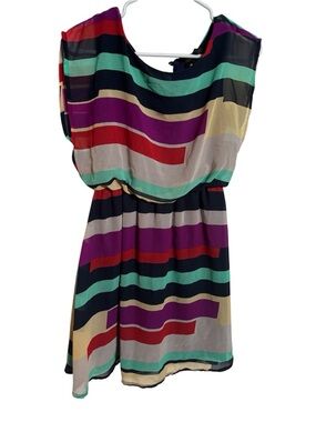 Women’s Striped Multi-Color Dress Size M